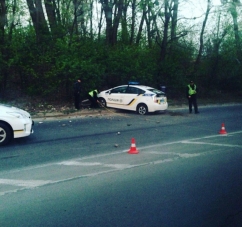 Як покарали поліцейського, який в’їхав в стовп?