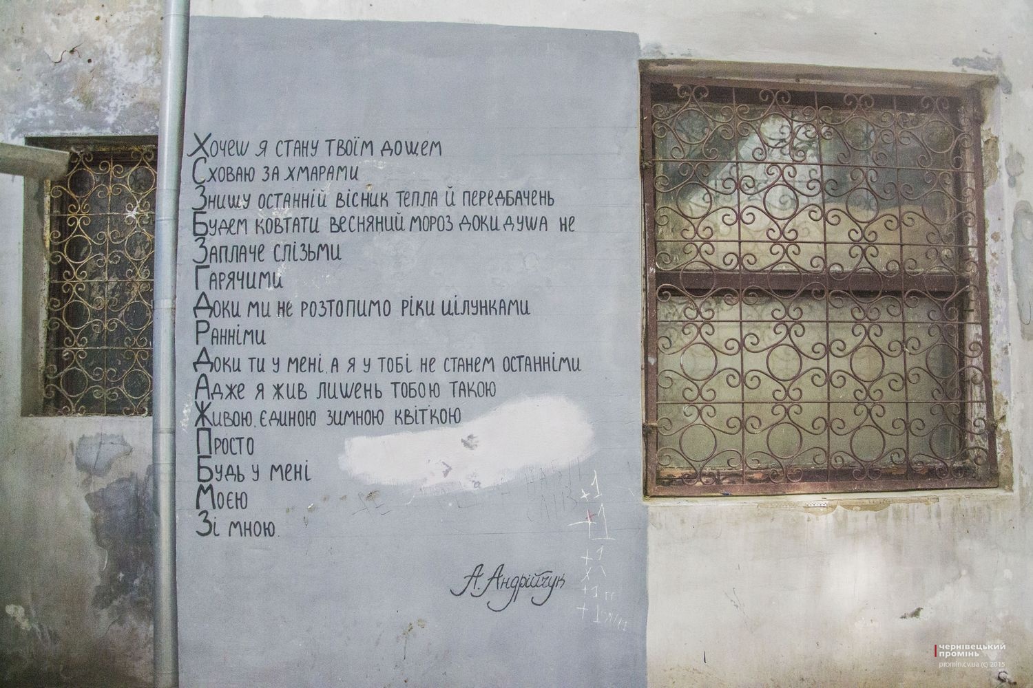 Вірші на стінах Чернівців